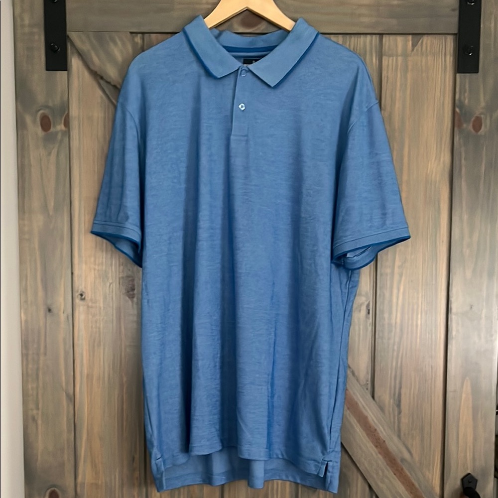 Men's Blue Polo Shirt Size XXL
